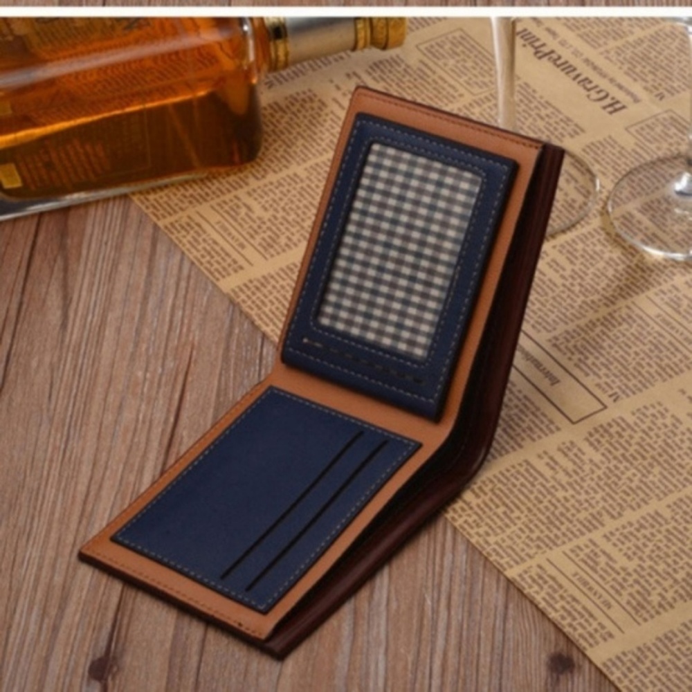 Men's Assorted Colors Vegan Leather Bi-Fold Wallet - Picture 5 of 8